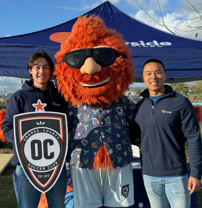 Orange County Socccer Club Mascot